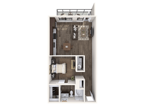 The Wall Street Lofts in Midland, Texas L3 Floor Plan